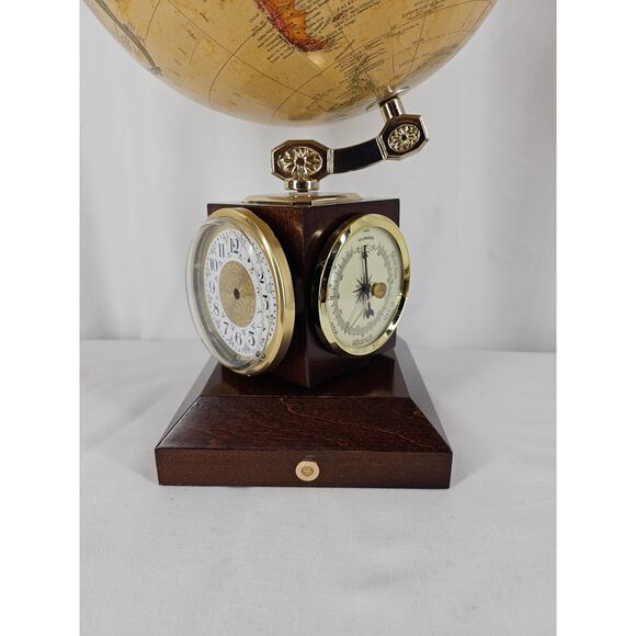 Vintage SBC Replogle 9" Weather Watch Off-White Antique Ocean Desktop Globe - Picture 4 of 7